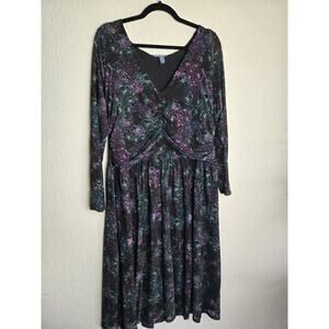 NWOT Modcloth 2x Midi Longsleeve Dress